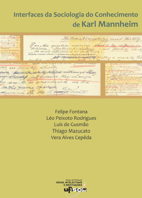 Capa do livro Interfaces da Sociologia do Conhecimento de Karl Mannheim